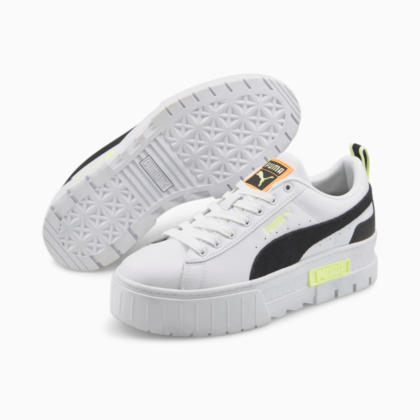 Mayze Sneakers Women, Puma White-Puma Black-Fizzy Light, large-ZAF
