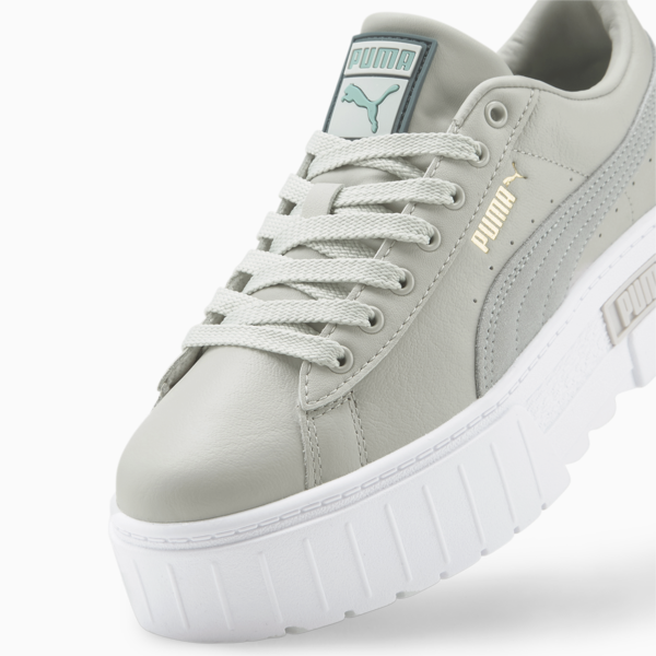 Mayze Sneakers Women, Glacier Gray-Platinum Gray-Puma Team Gold, large-ZAF