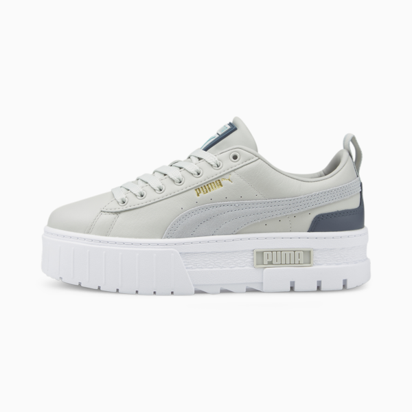 Mayze Sneakers Women, Glacier Gray-Platinum Gray-Puma Team Gold, large-ZAF