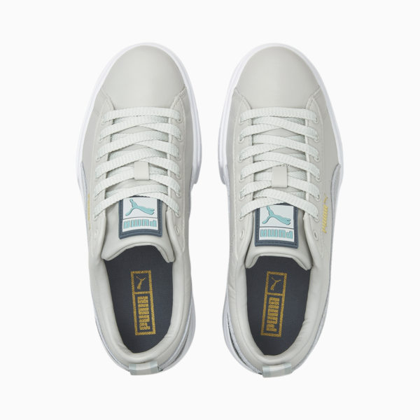 Mayze Sneakers Women, Glacier Gray-Platinum Gray-Puma Team Gold, large-ZAF