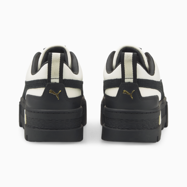 Mayze Sneakers Women, Whisper White-Puma Black-Puma Team Gold, large-ZAF
