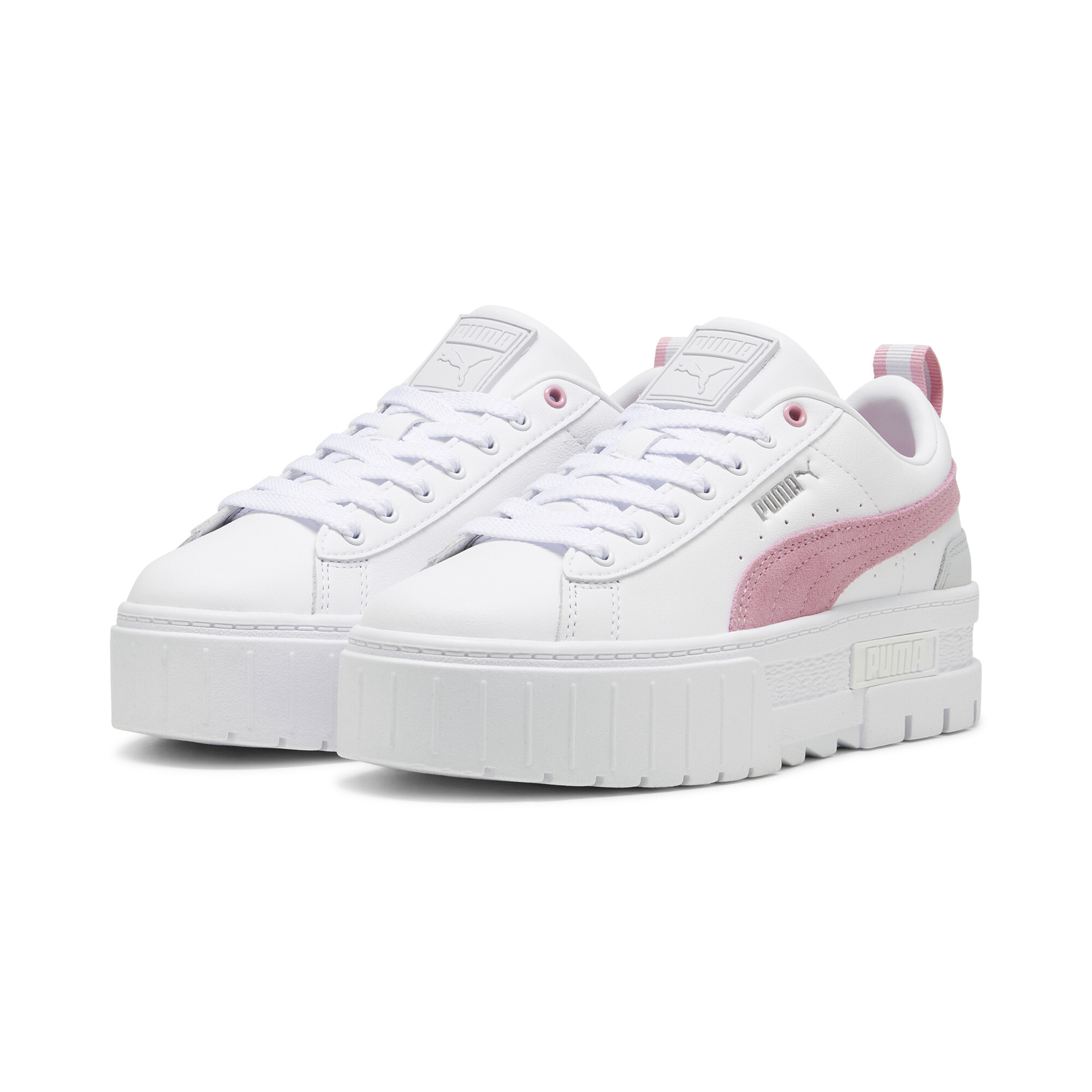 Women's Puma Mayze Sneakers, White, Size 40, Shoes