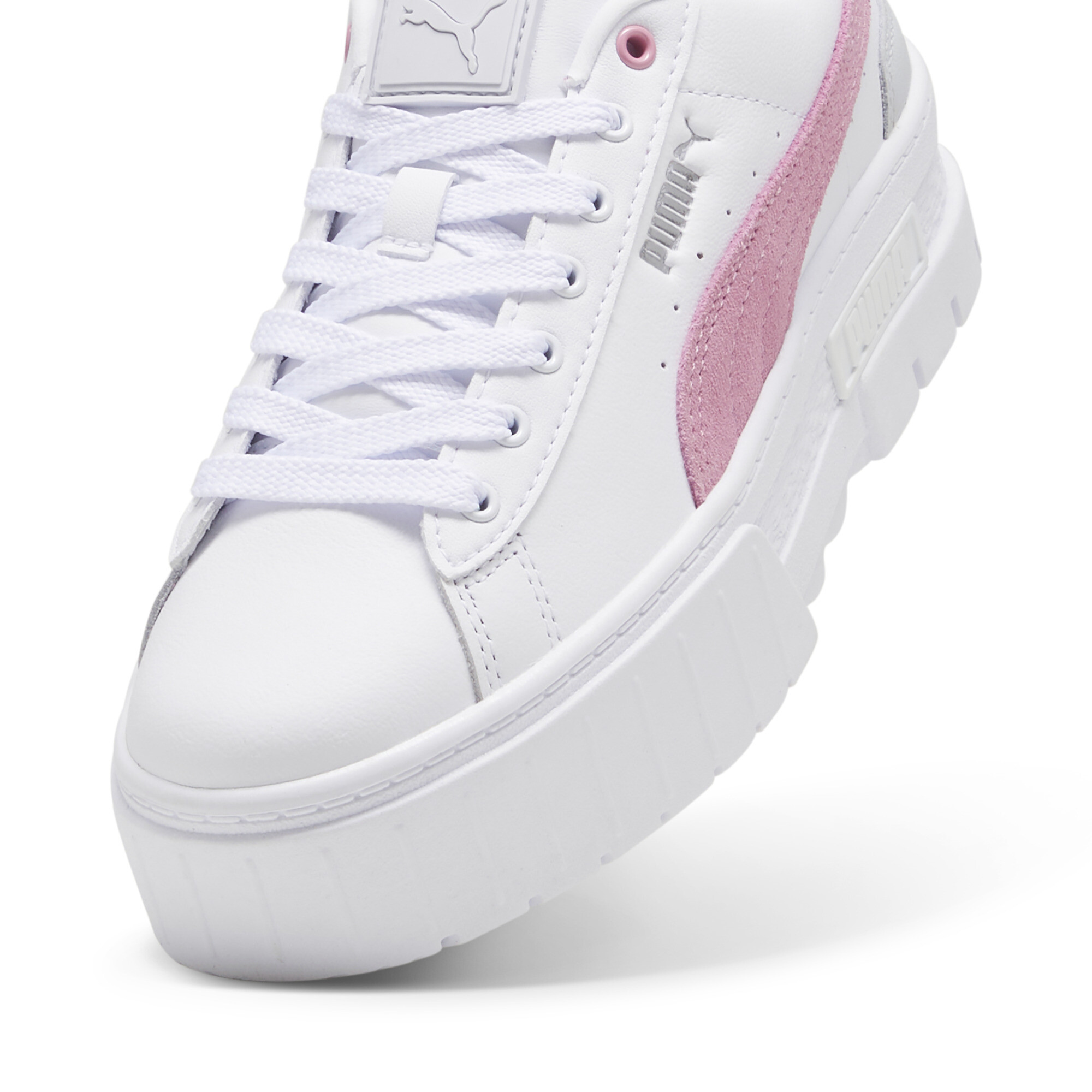 Women's Puma Mayze Sneakers, White, Size 40, Shoes