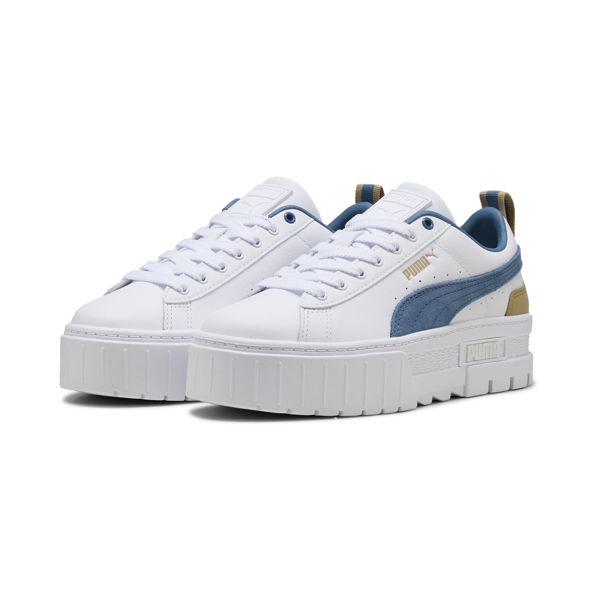 Women's Puma Mayze Sneakers, White, Size 37, Shoes