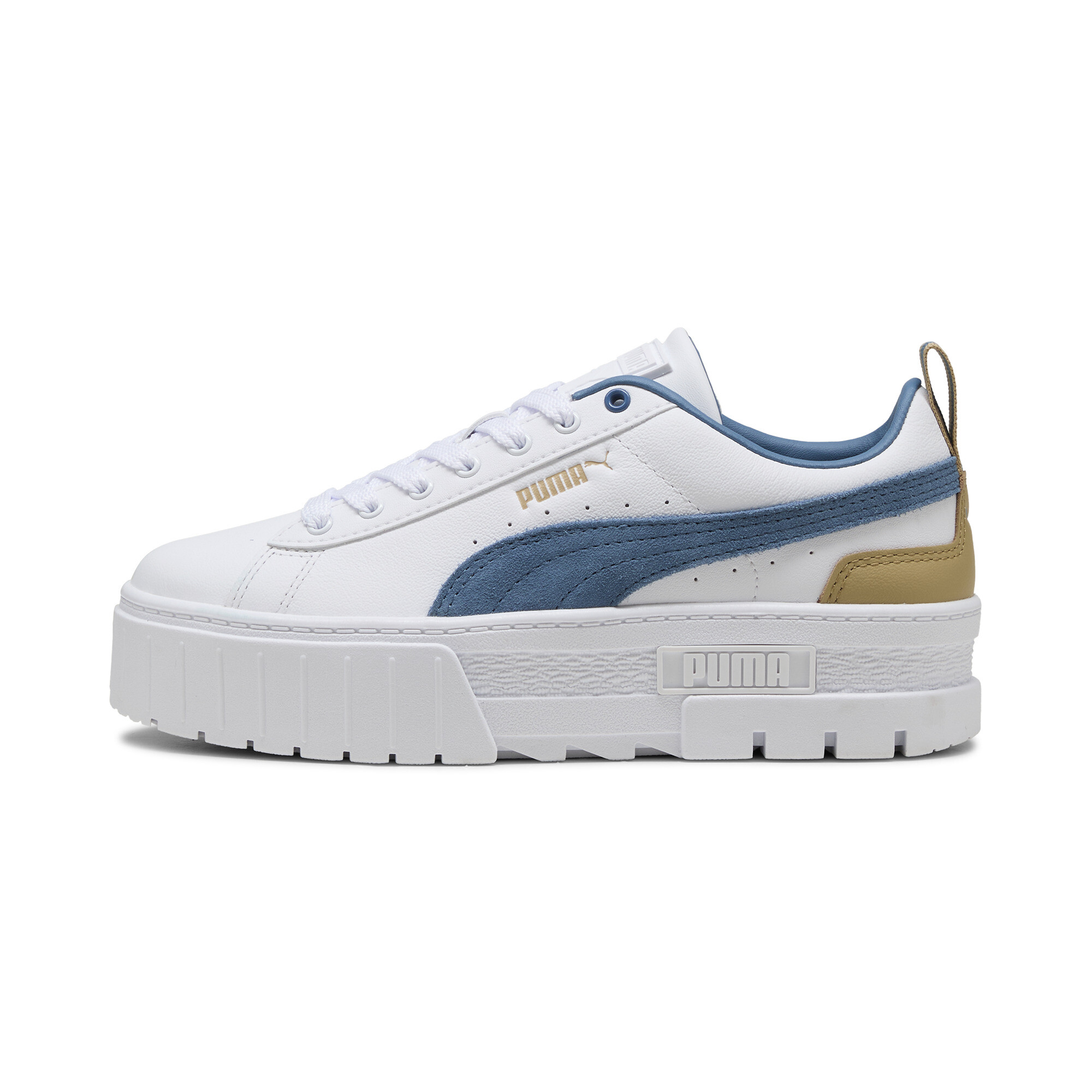 Puma Mayze Sneakers Damen Schuhe | Mit Plain | White/Blue Horizon | Größe: 40