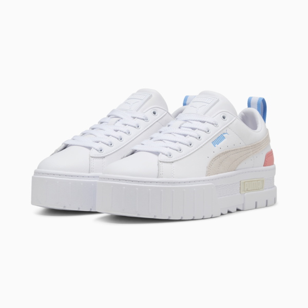 Tenis Mayze Cuero para mujer, PUMA White-Pink Fruit, large-MEX