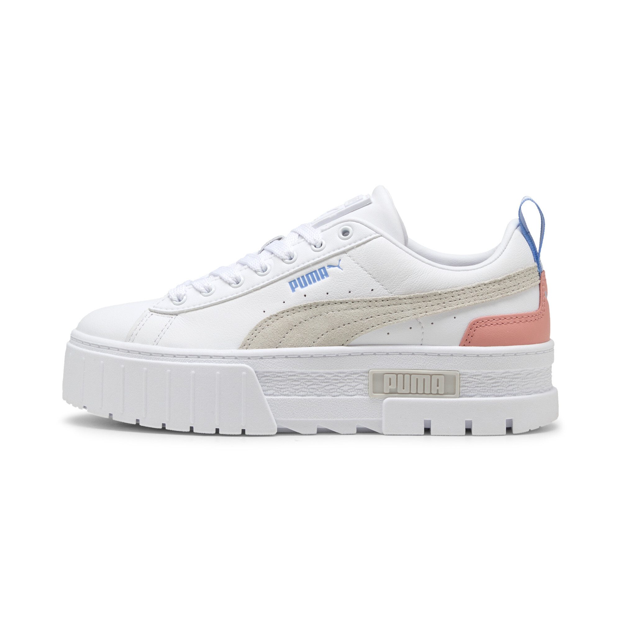 Puma Mayze Sneakers Damen Schuhe | Mit Plain | White/Pink Fruit | Größe: 40.5