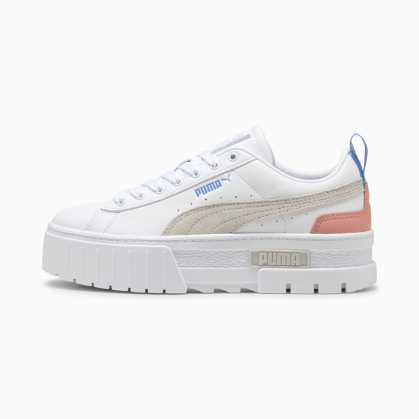 Tenis Mayze Cuero para mujer, PUMA White-Pink Fruit, large-MEX
