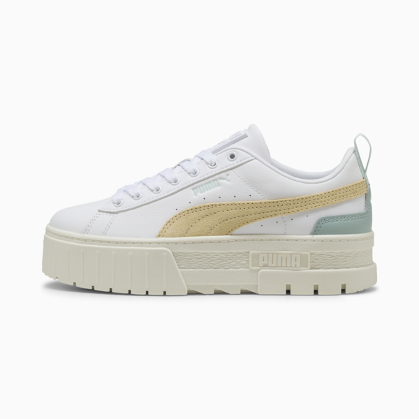 Tenis Mayze Cuero para mujer, PUMA White-Modern Mint, large-MEX
