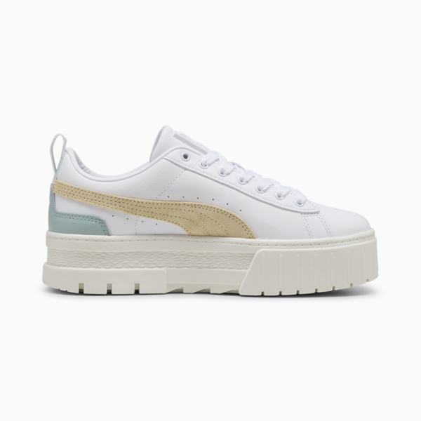Tenis Mayze Cuero para mujer, PUMA White-Modern Mint, large-MEX