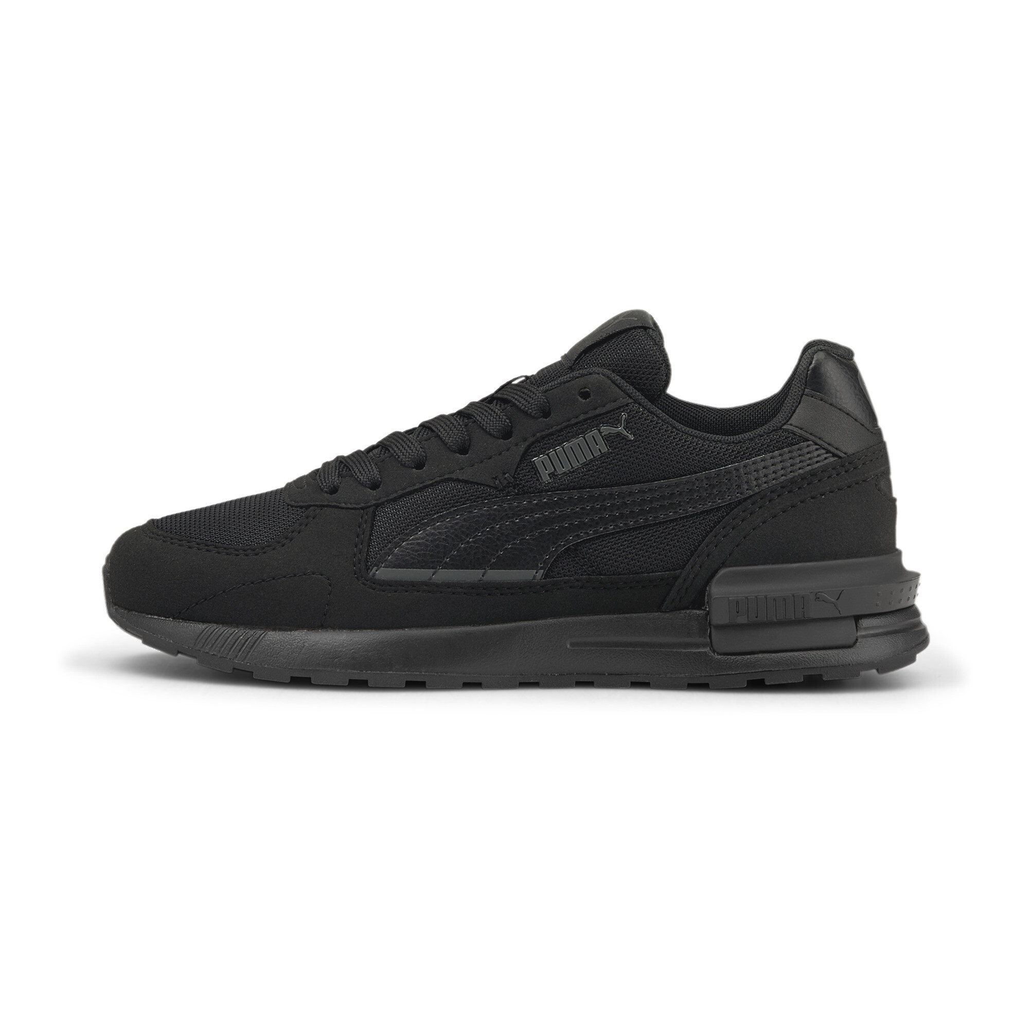 Puma Graviton Jugend Sneaker Schuhe Für Für Kinder | Mit Plain | Black/Black/Dark Shadow | Größe: 37