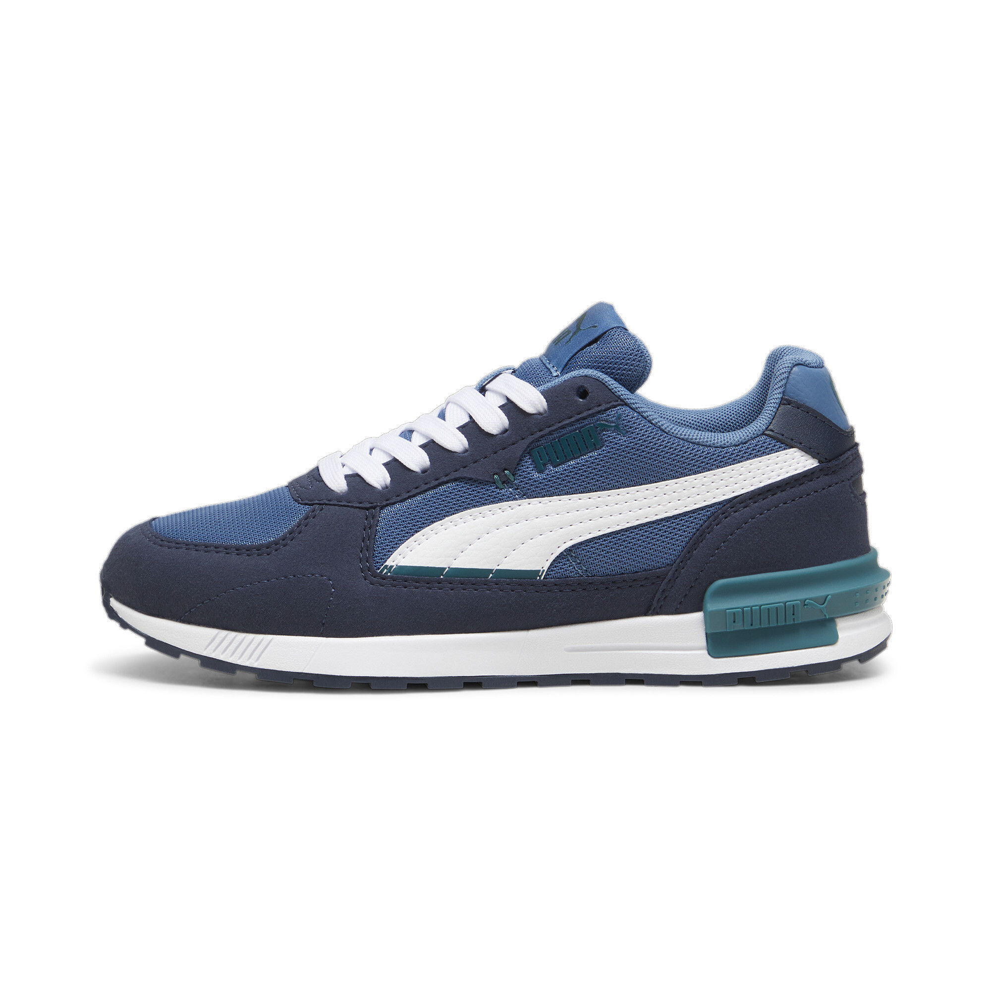 Puma Graviton Jugend Sneaker Schuhe Für Für Kinder | Mit Plain | Blue Horizon/White/Club Navy | Größe: 39