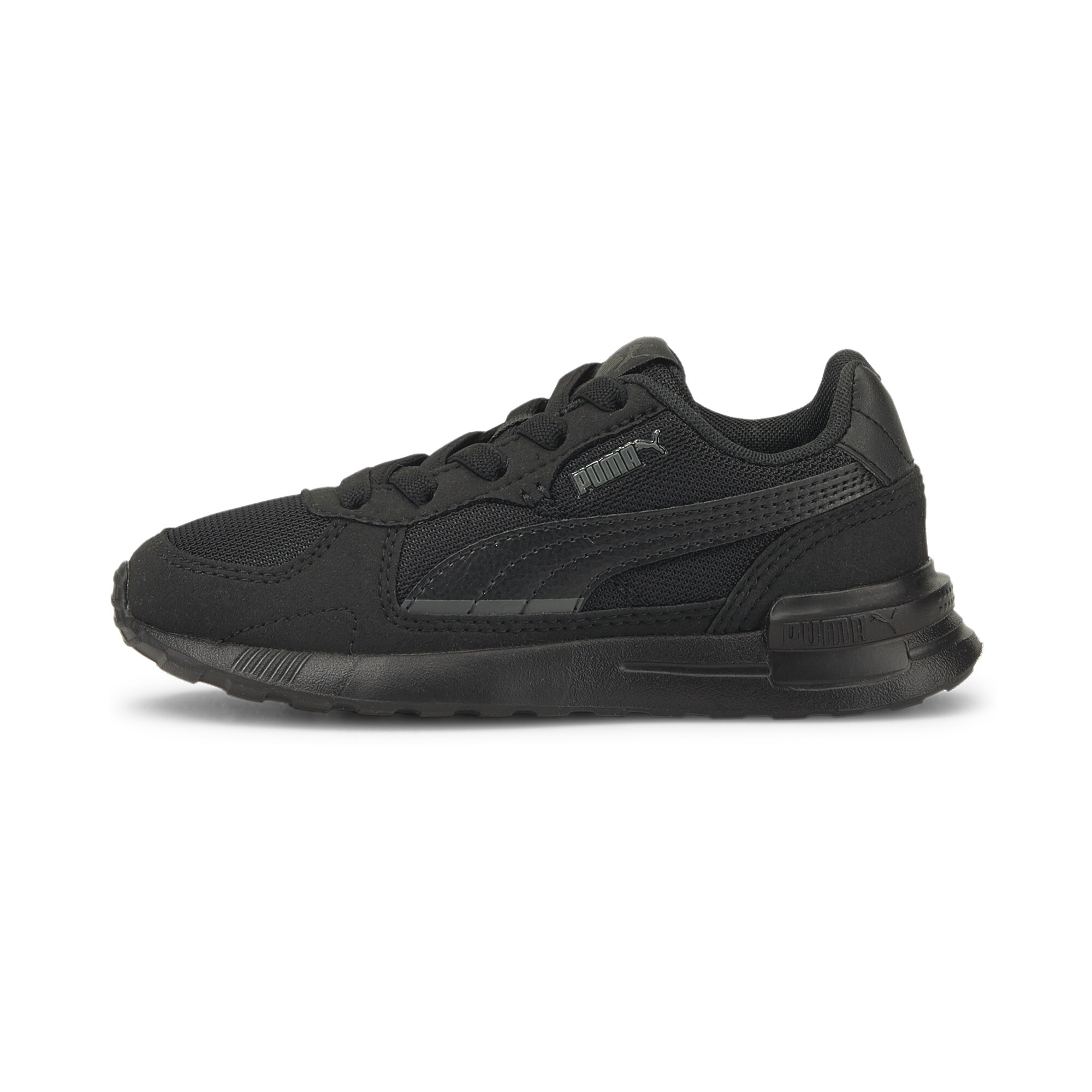 Puma Graviton AC Kinder Sneaker Schuhe | Mit Plain | Black/Black/Dark Shadow | Größe: 27.5