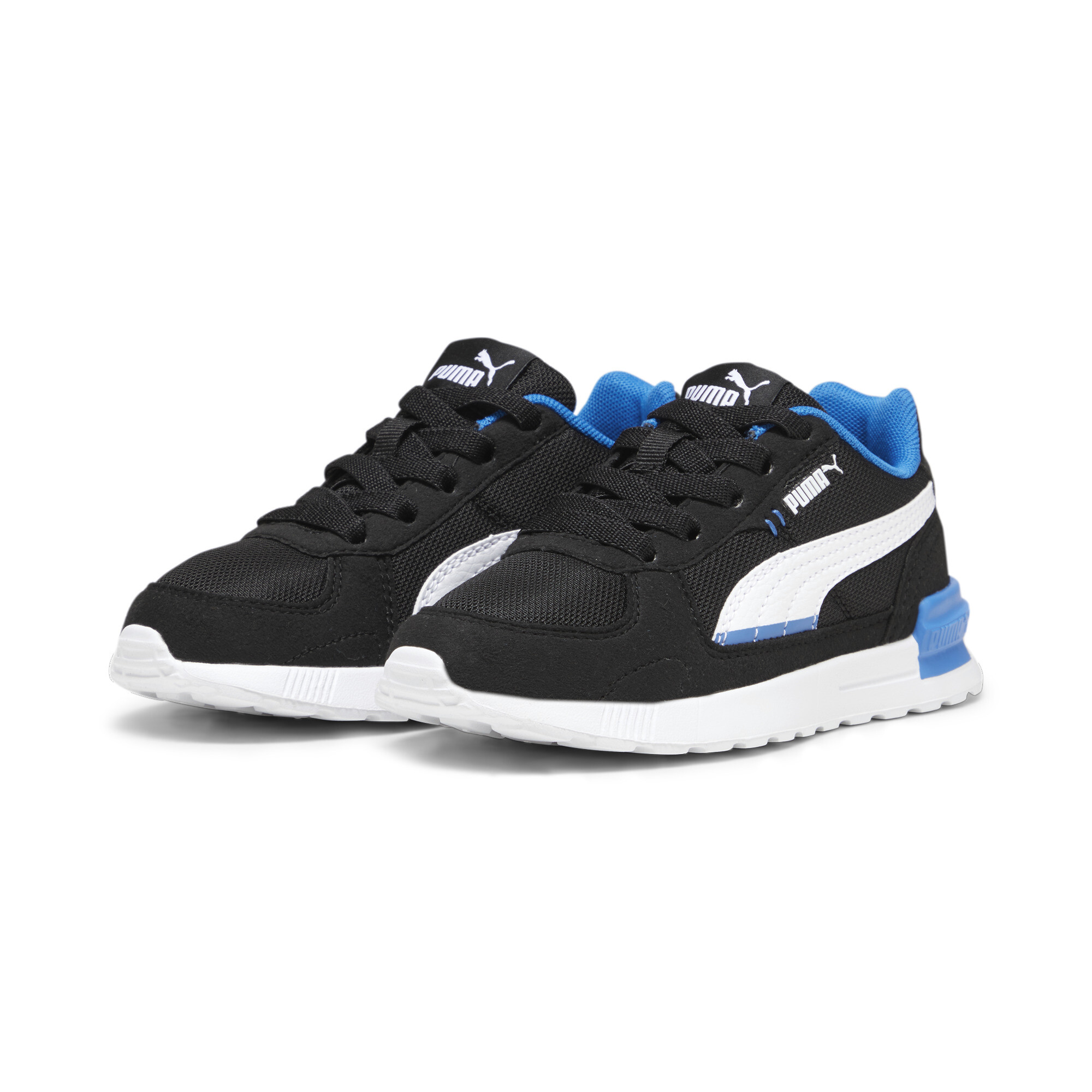PUMA Graviton AC sneakers kinderen, Blauw/Zwart/Wit, Maat 34,5 thumbnail 6