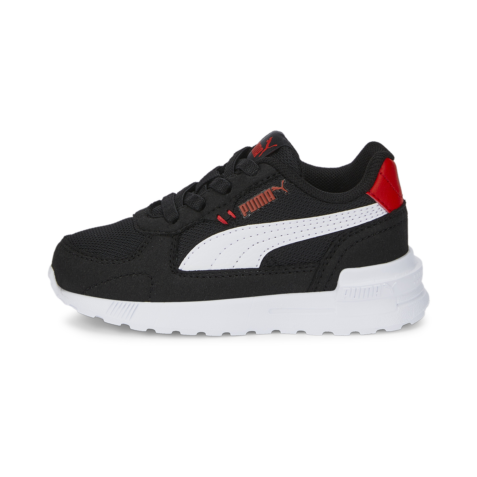 Puma Graviton AC Baby Sneakers Schuhe | Mit Plain | Black/White/Red | Größe: 25