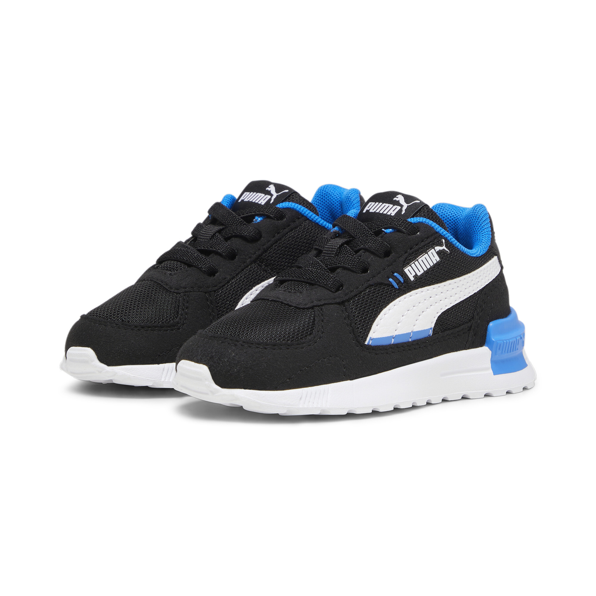 PUMA Graviton AC sportschoenen, Blauw/Zwart/Wit, Maat 22 thumbnail 6