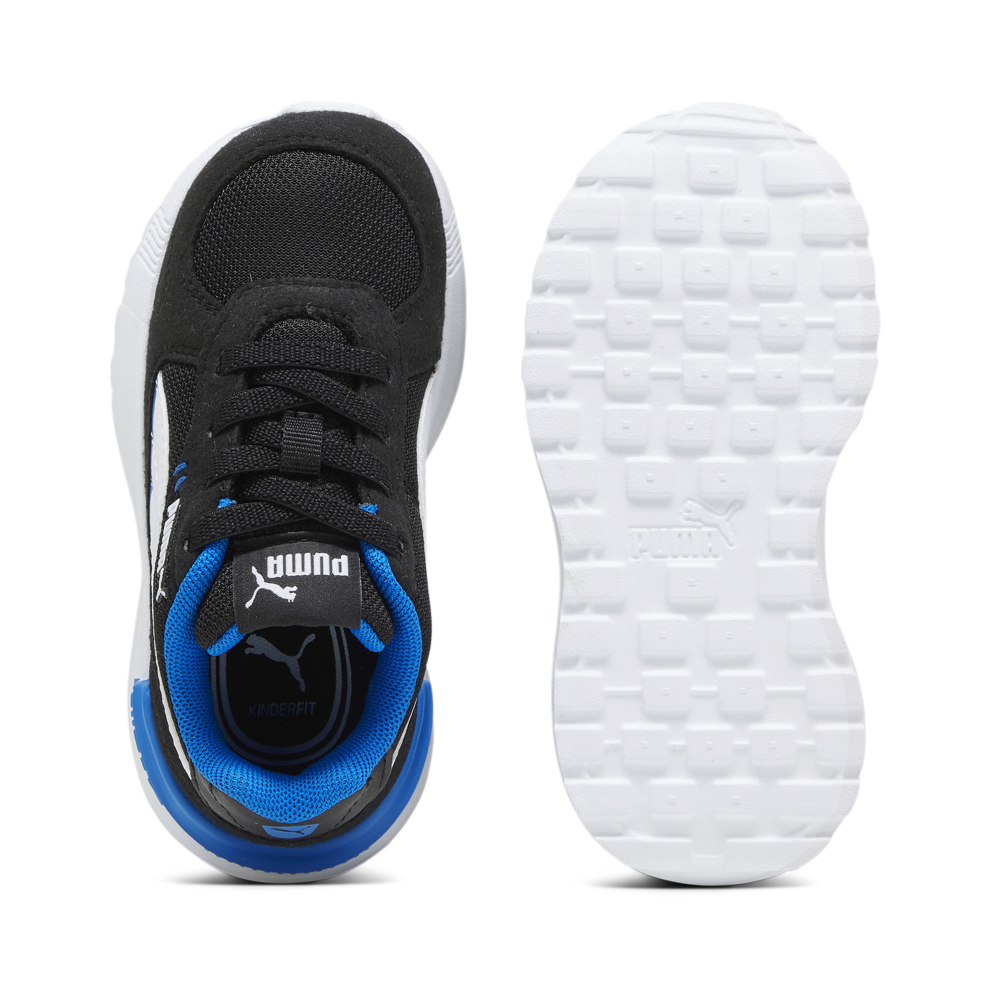 PUMA Graviton AC sportschoenen, Blauw/Zwart/Wit, Maat 22 thumbnail 4