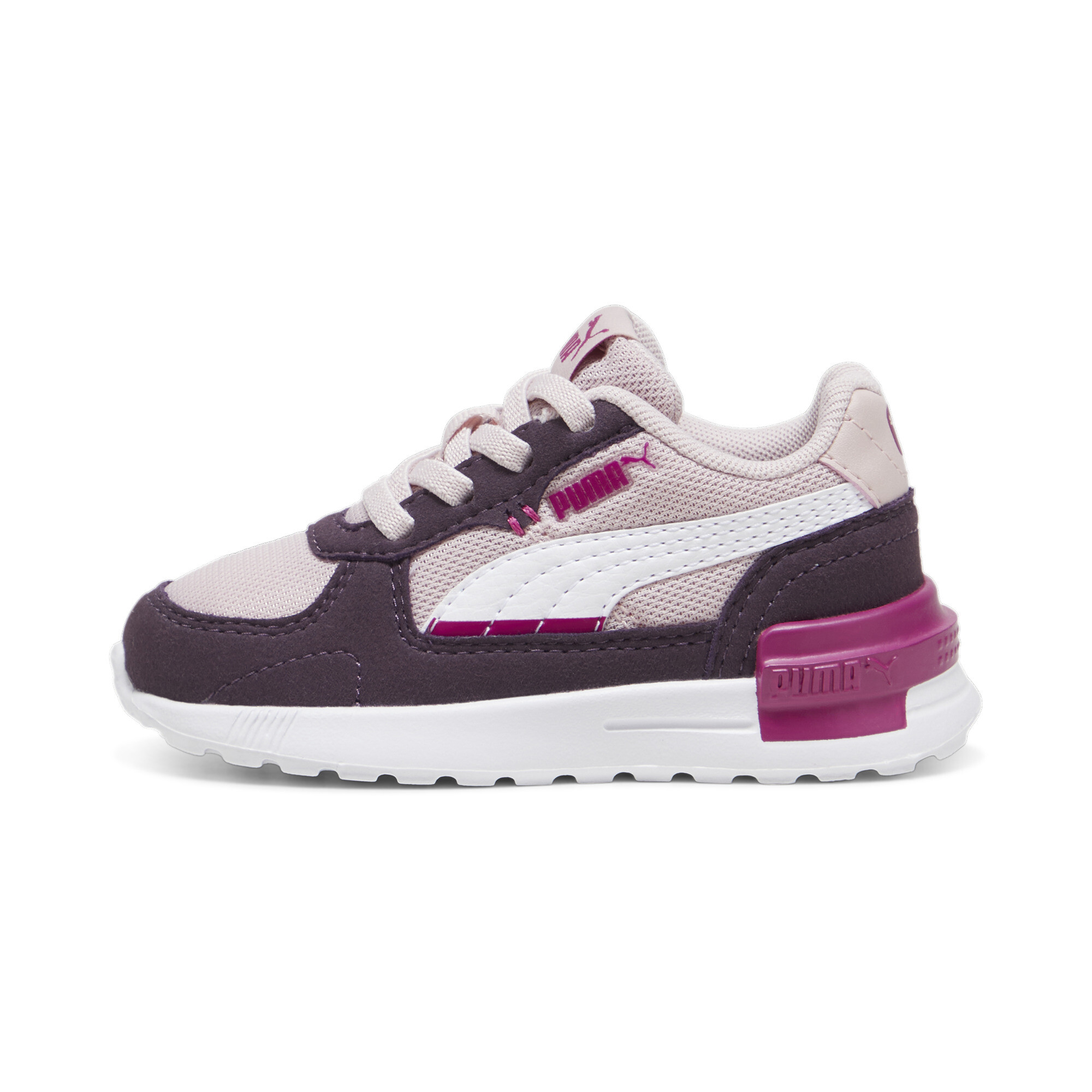 Puma Graviton AC Baby Sneakers Schuhe | Mit Plain | Mauve Mist/White/Midnight Plum | Größe: 20