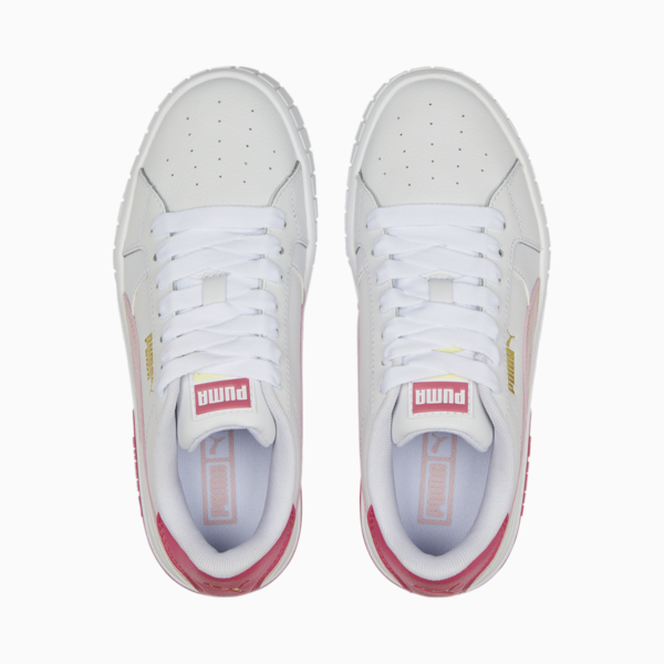 Cali Star Youth Trainers, Puma White-Almond Blossom-Sunset Pink, large-MEX