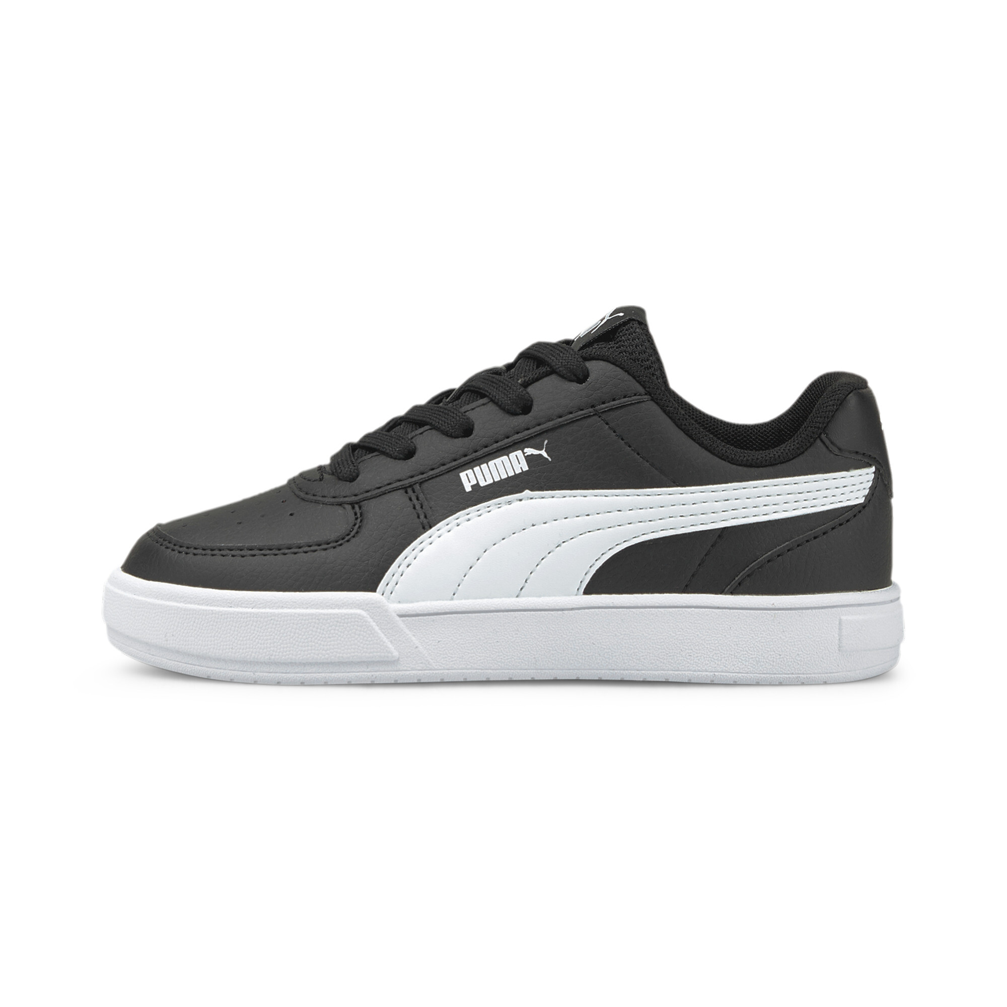 Puma Caven Kinder Sneakers Schuhe | Mit Plain | Black/White | Größe: 34.5