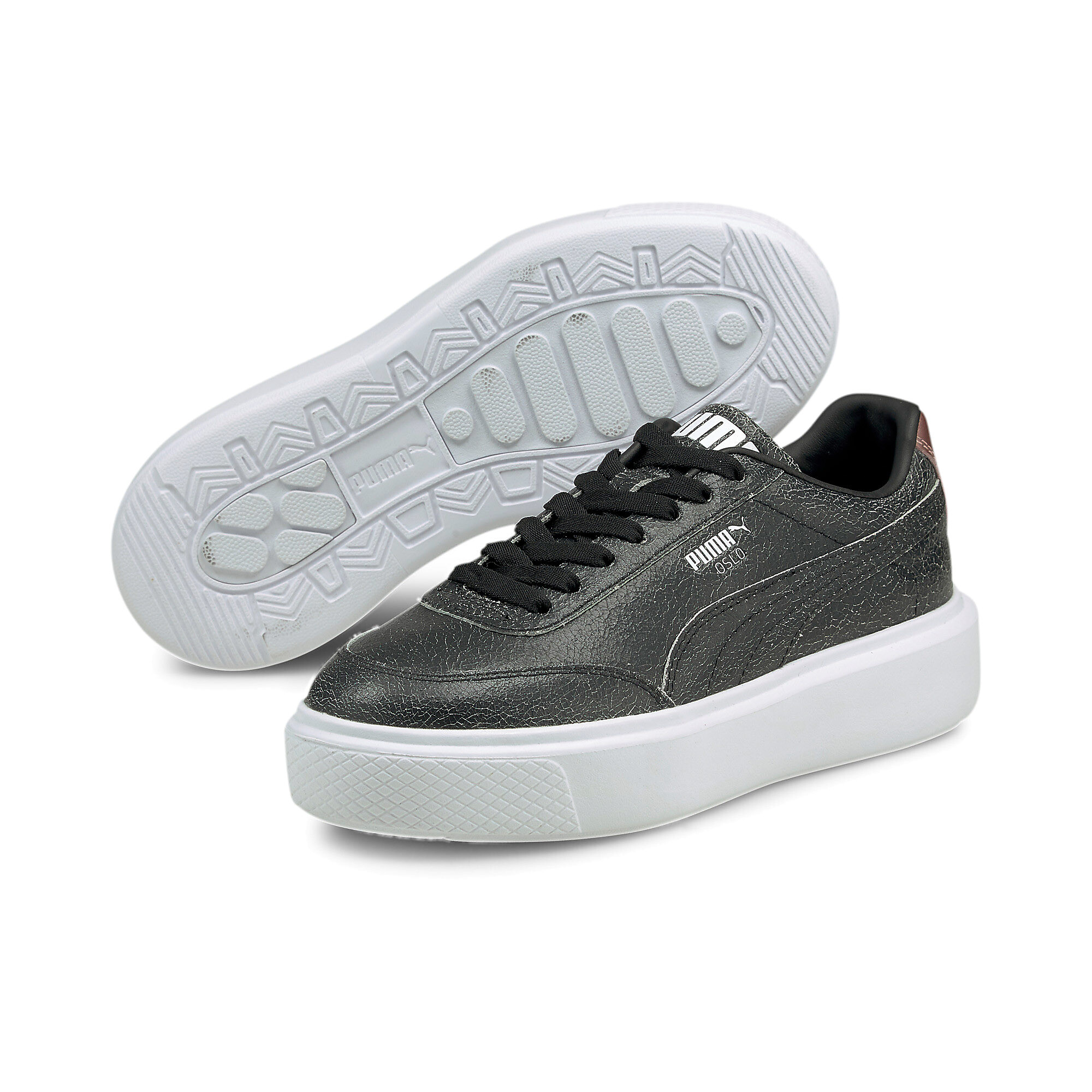 【プーマ公式通販】 プーマ オスロ マヤ CRACKED ウィメンズ スニーカー ウィメンズ Puma Black-Puma White-Rose Gold ｜PUMA.com
