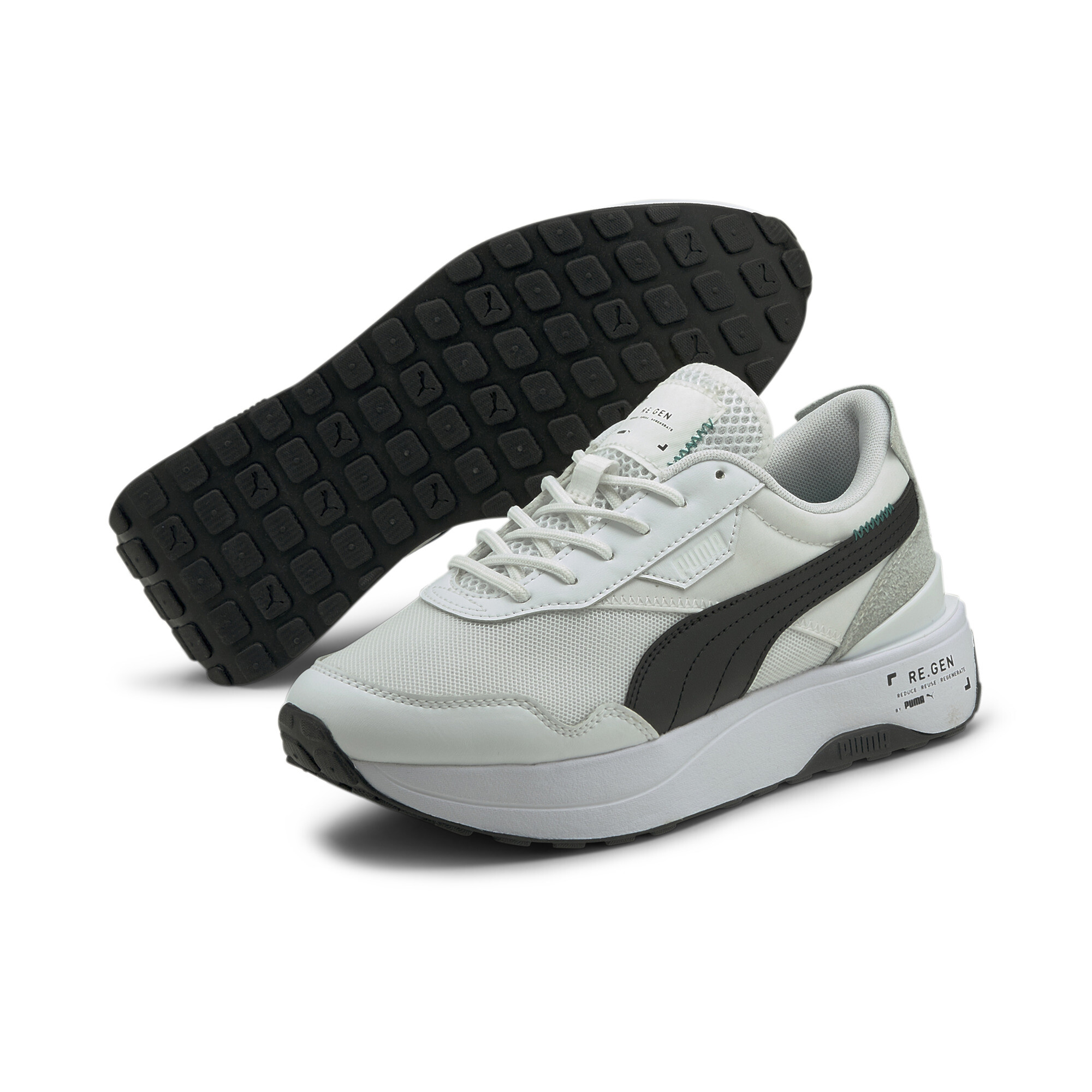 【プーマ公式通販】 プーマ RE. GEN クルーズ ライダー ウィメンズ スニーカー ウィメンズ Puma White-Puma Black ｜PUMA.com