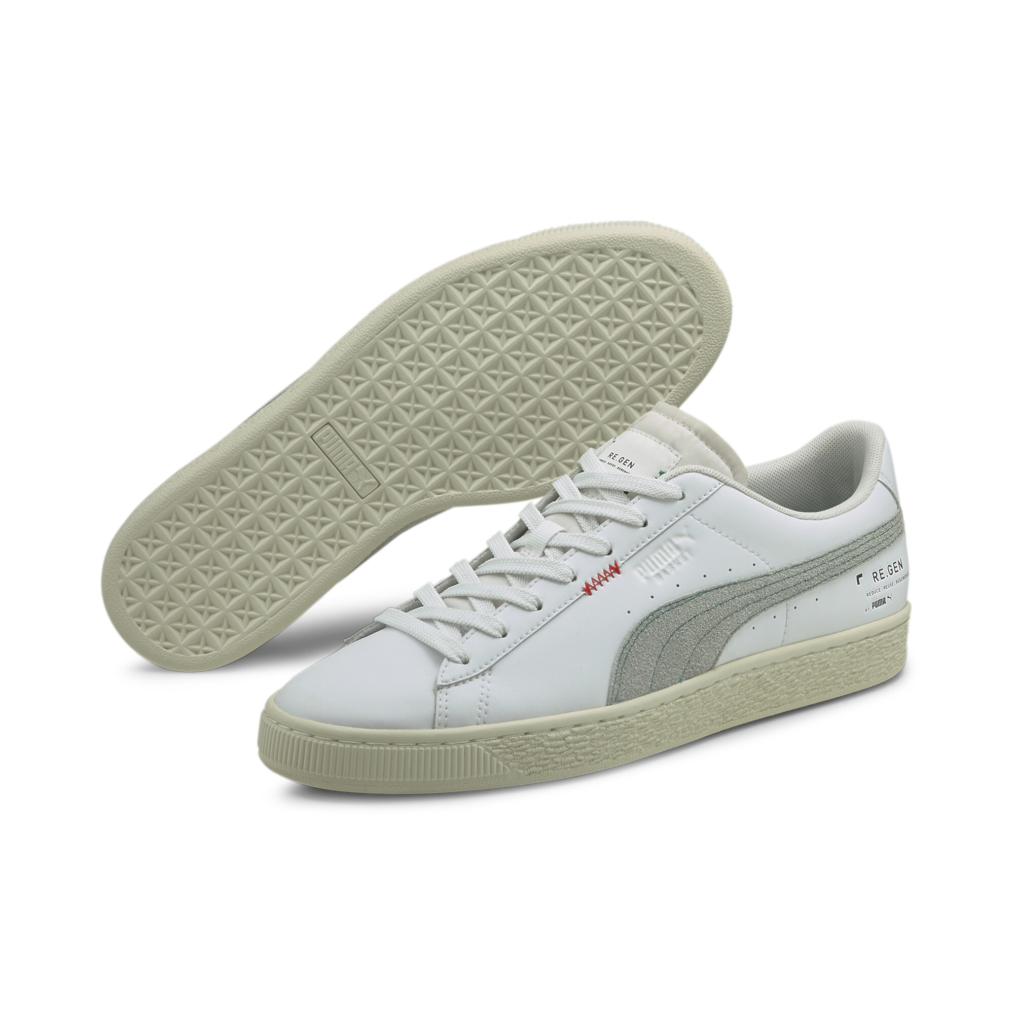 【プーマ公式通販】 プーマ RE. GEN バスケット クラシック XXI スニーカー メンズ Puma White-Whisper White ｜PUMA.com