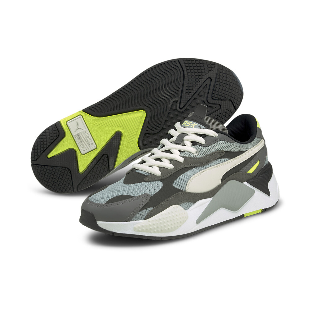 

PUMA - Кроссовки RS-X³ Puzzle V2 Trainers – Quarry-V.Gray-Yellow Alert –, Серый