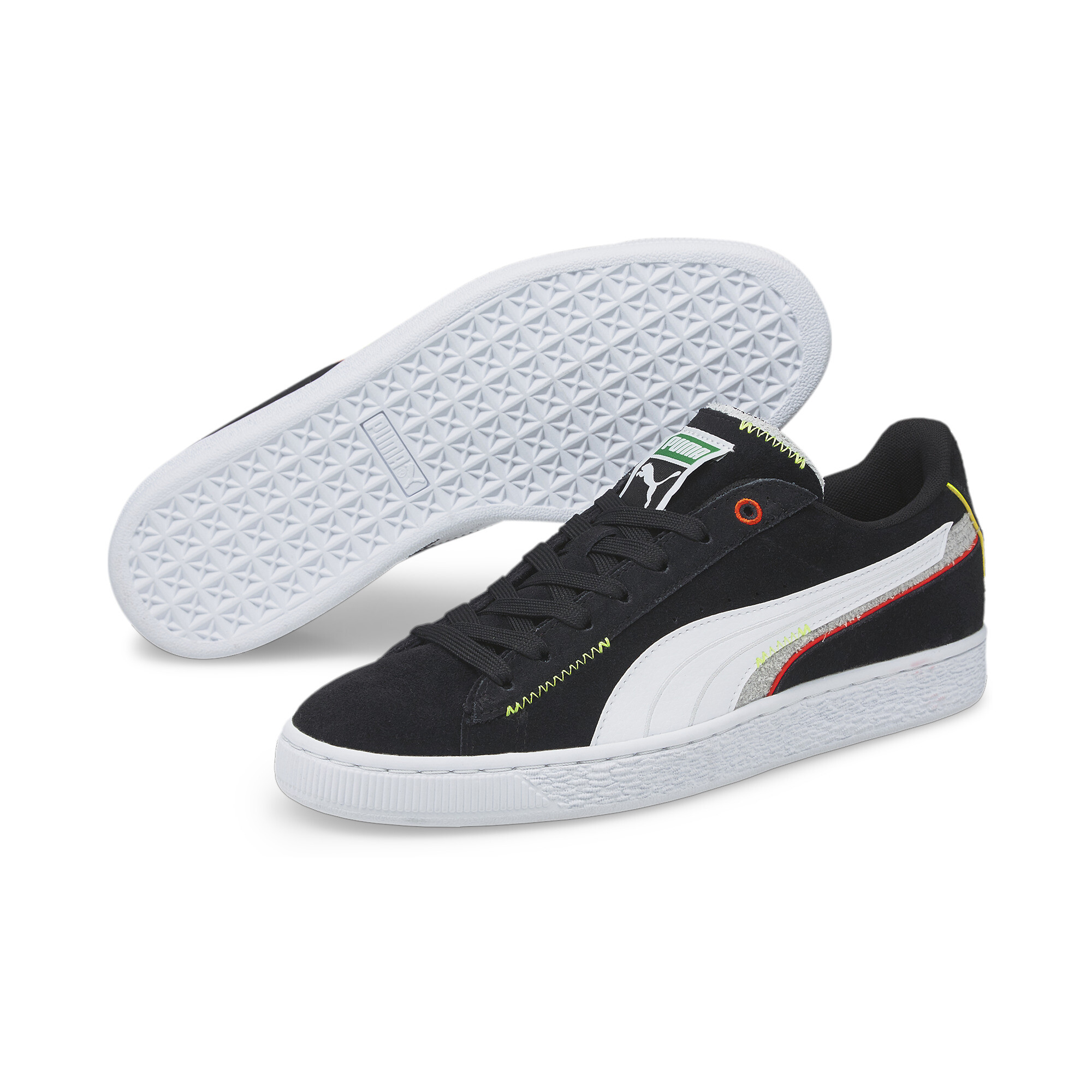 【プーマ公式通販】 プーマ ユニセックス スウェード DISPLACED スニーカー ユニセックス Puma Black-Puma White-Harbor Mist ｜PUMA.com