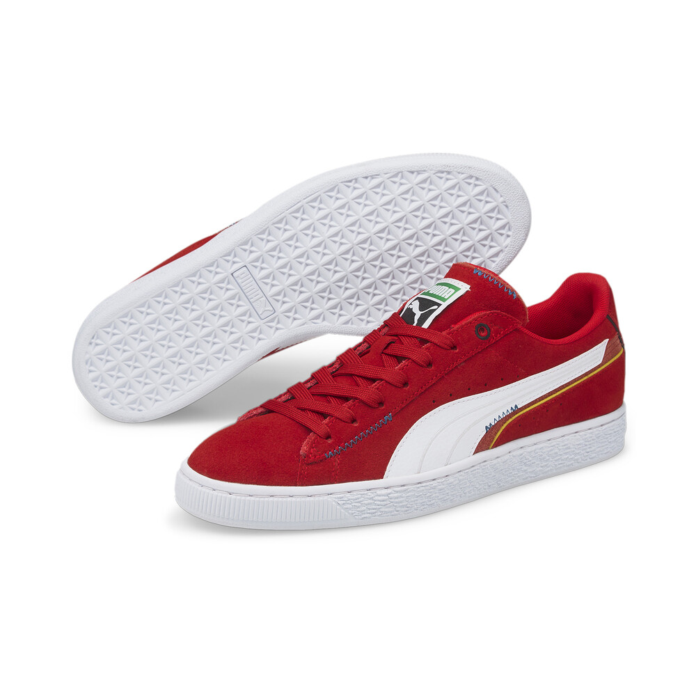 suede red puma shoes