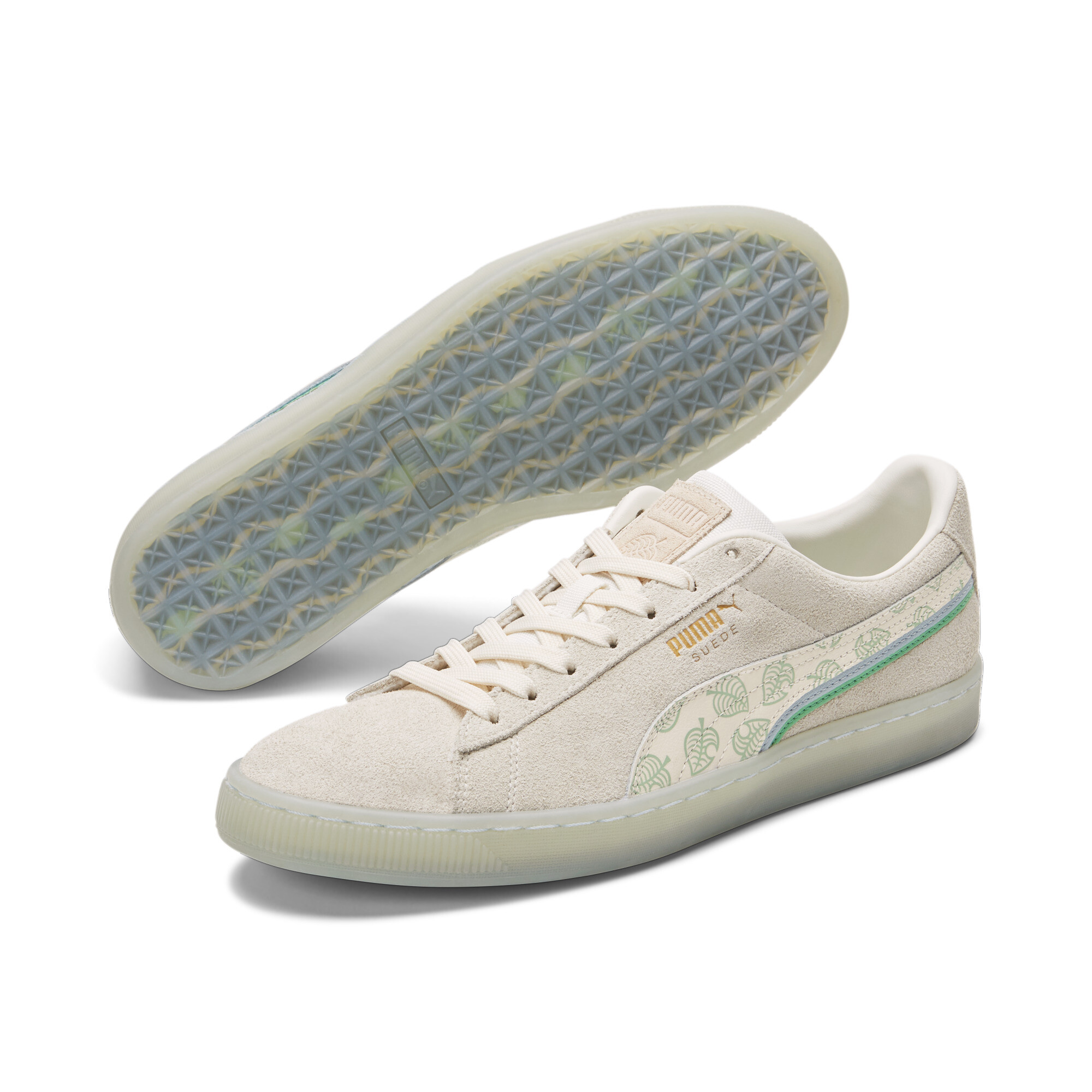 【プーマ公式通販】 プーマ PUMA x あつまれ どうぶつの森 スウェード スニーカー ウィメンズ ウィメンズ Whisper White-Whisper White-Light Sky ｜PUMA.com