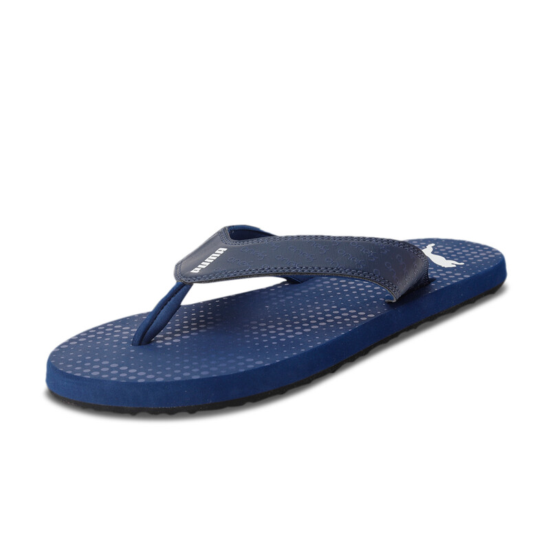 

Men's PUMA Breeze V5 One8 Flip Flops, White/black/blue