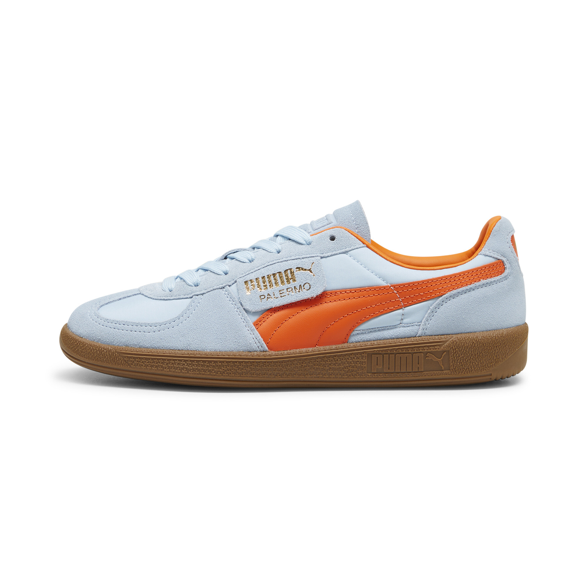 Puma Palermo OG Sneakers Unisex Schuhe | Mit Plain | Silver Sky/Cayenne Pepper/Gum | Größe: 46