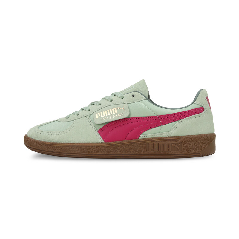 Pink and sale green puma shoes