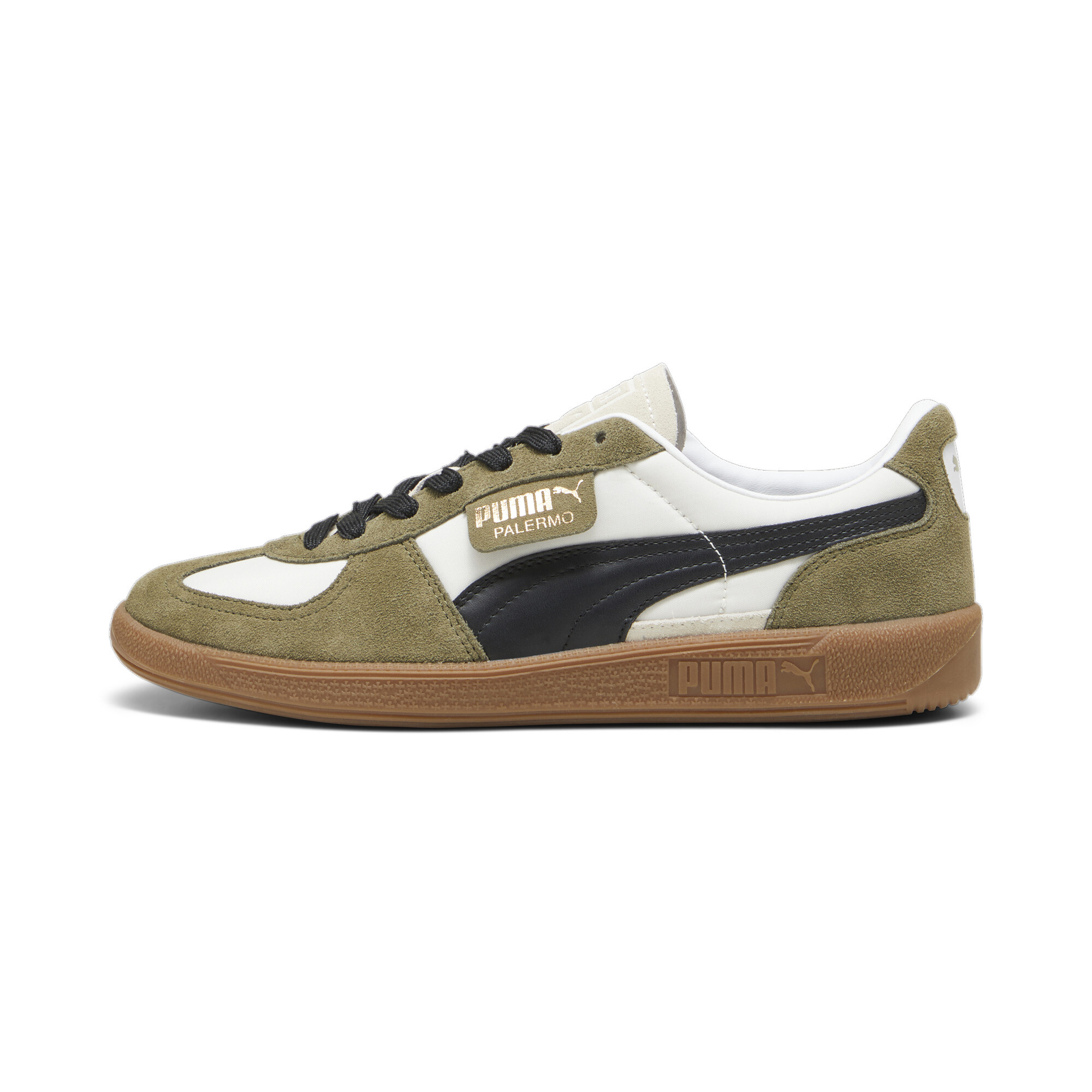 Puma Palermo OG Sneakers Unisex Schuhe | Mit Plain | Sugared Almond/Black/Olive | Größe: 48