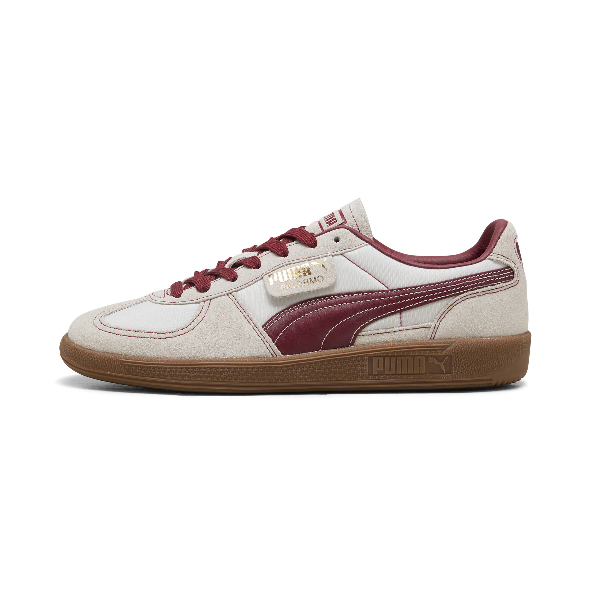 Puma Palermo OG Sneakers Unisex Schuhe | Mit Plain | Warm White/Intense Red | Größe: 48