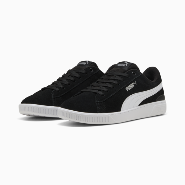 Vikky V3 Women's Trainers, Puma Black-Puma White-Puma White-Puma Silver, large-MEX
