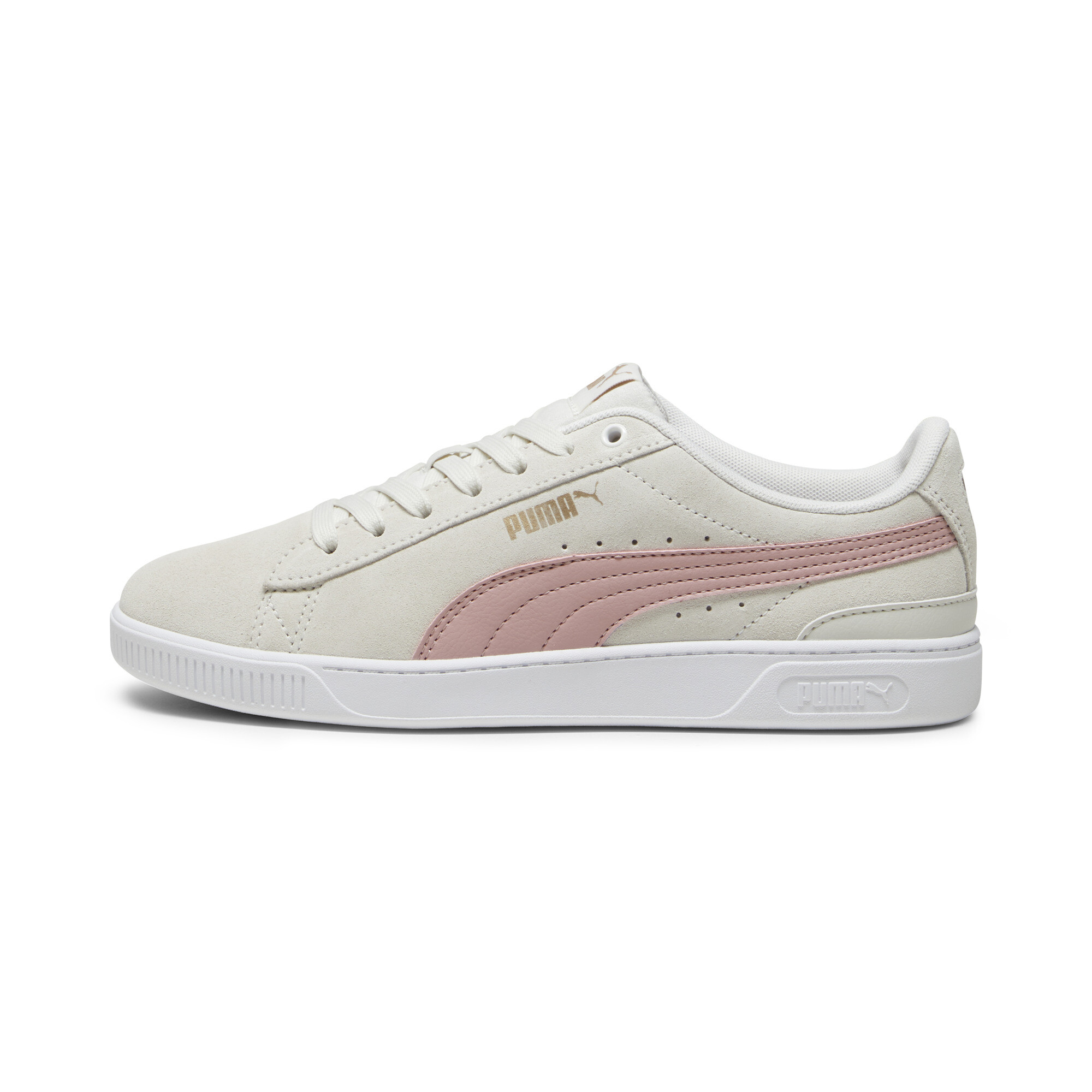 Puma Vikky V3 Damen Sneakers Schuhe | Vapor Gray/Future Pink/Gold | Größe: 42