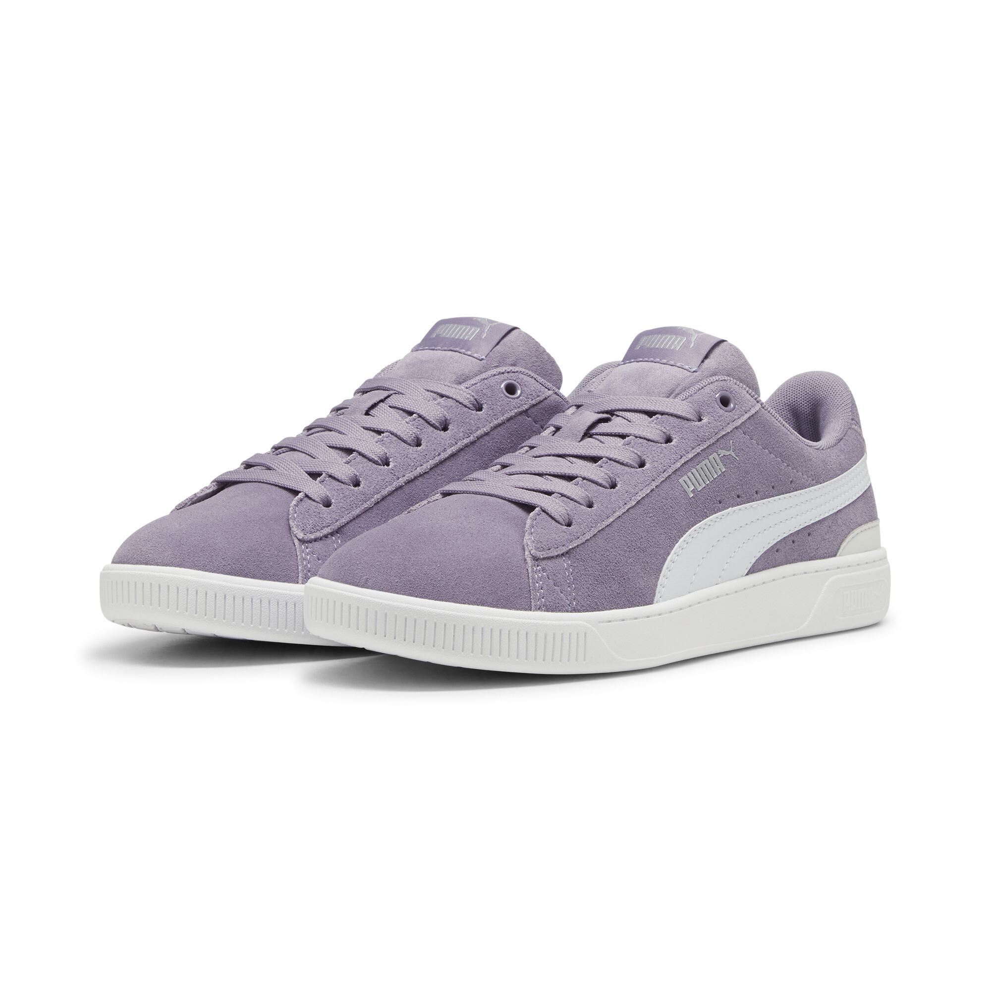 Women's Puma Vikky V3's Trainers, Purple, Size 36, Shoes