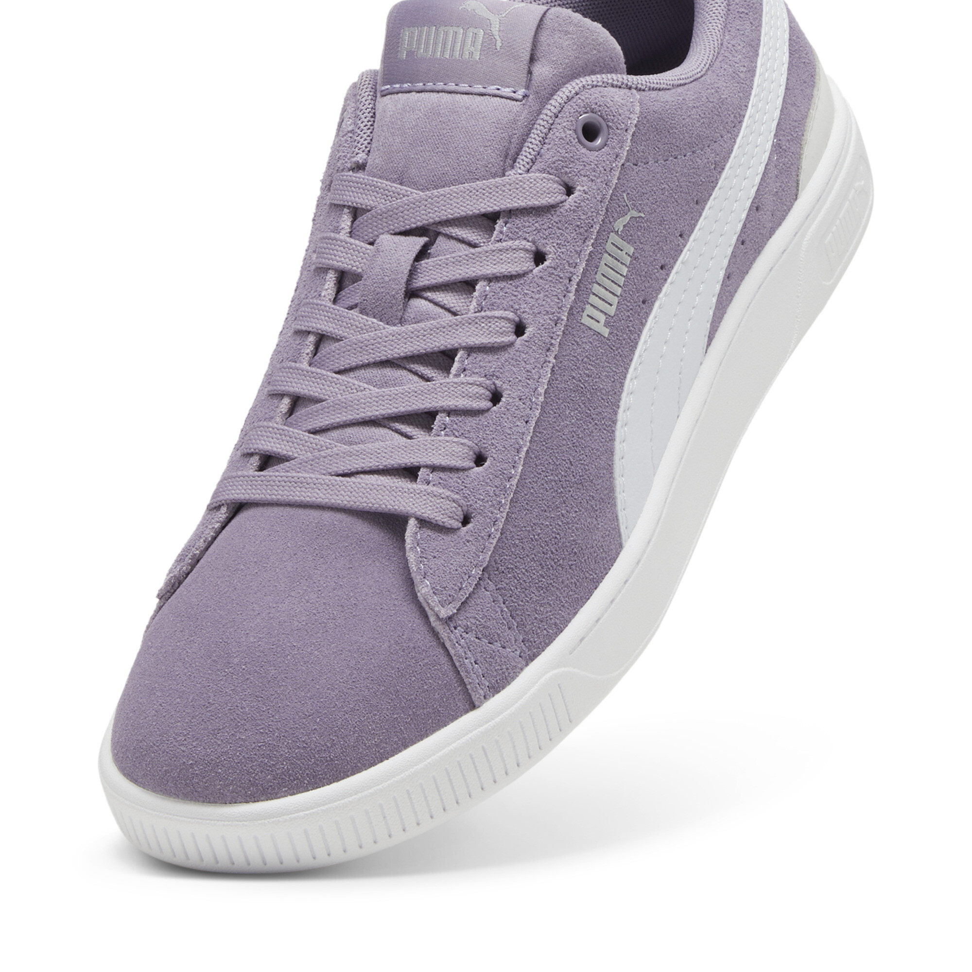 Women's Puma Vikky V3's Trainers, Purple, Size 36, Shoes