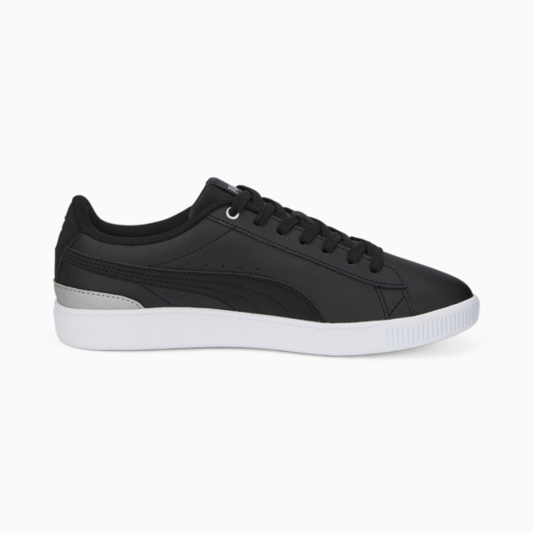 Vikky v3 Leather Women's Trainers, Puma Black-Puma Black-Puma Silver, large-ZAF