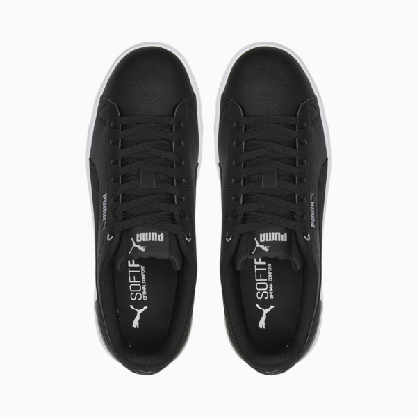 Vikky v3 Leather Women's Trainers, Puma Black-Puma Black-Puma Silver, large-ZAF