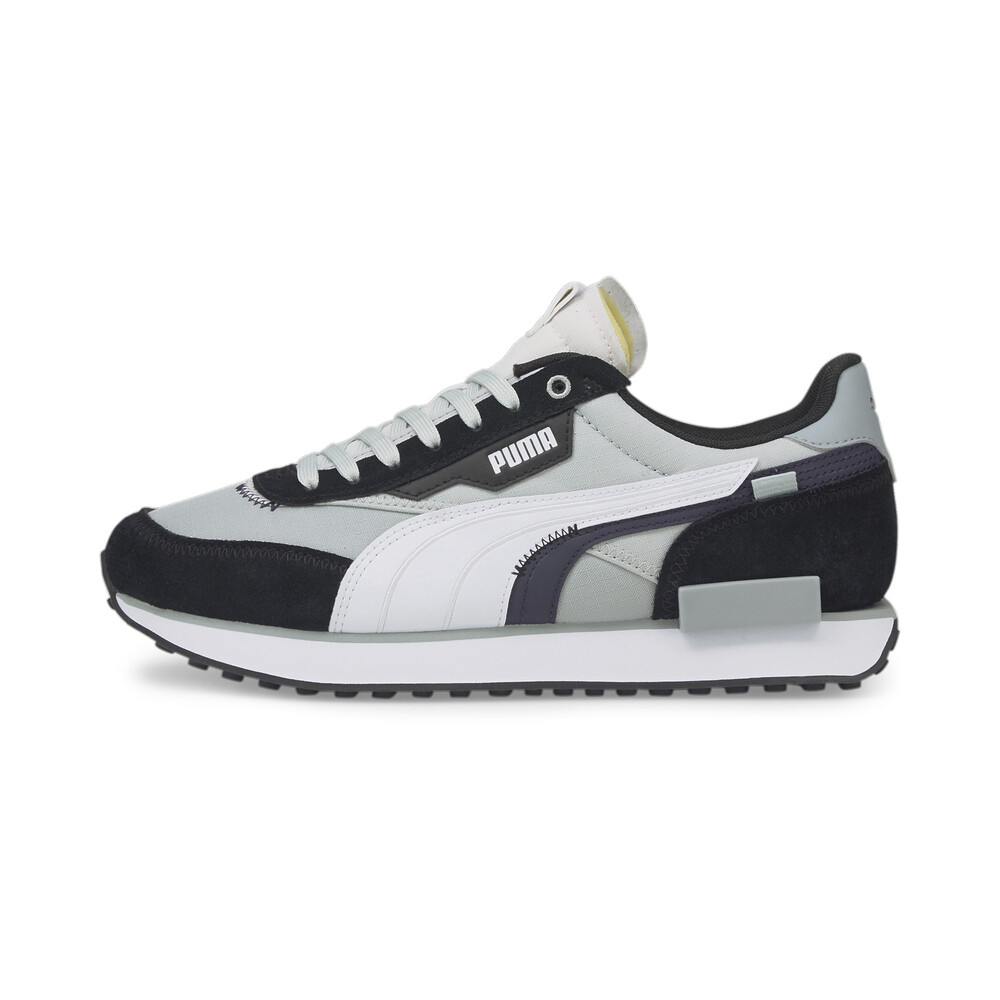 puma future rider black and white