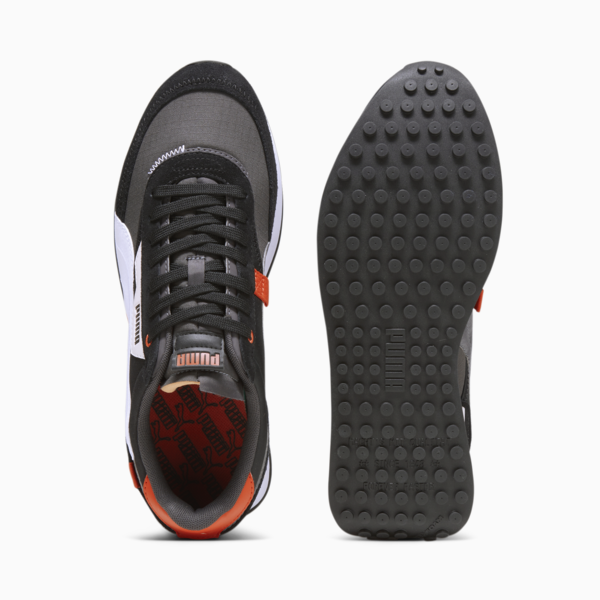 Future Rider Displaced Trainers, Dark Coal-PUMA White, large-ZAF