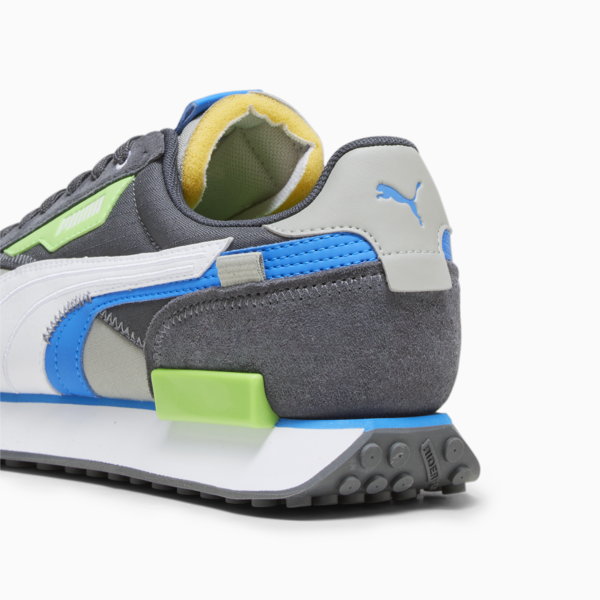 Future Rider Displaced Trainers, Smokey Gray-Parakeet Green, large-ZAF