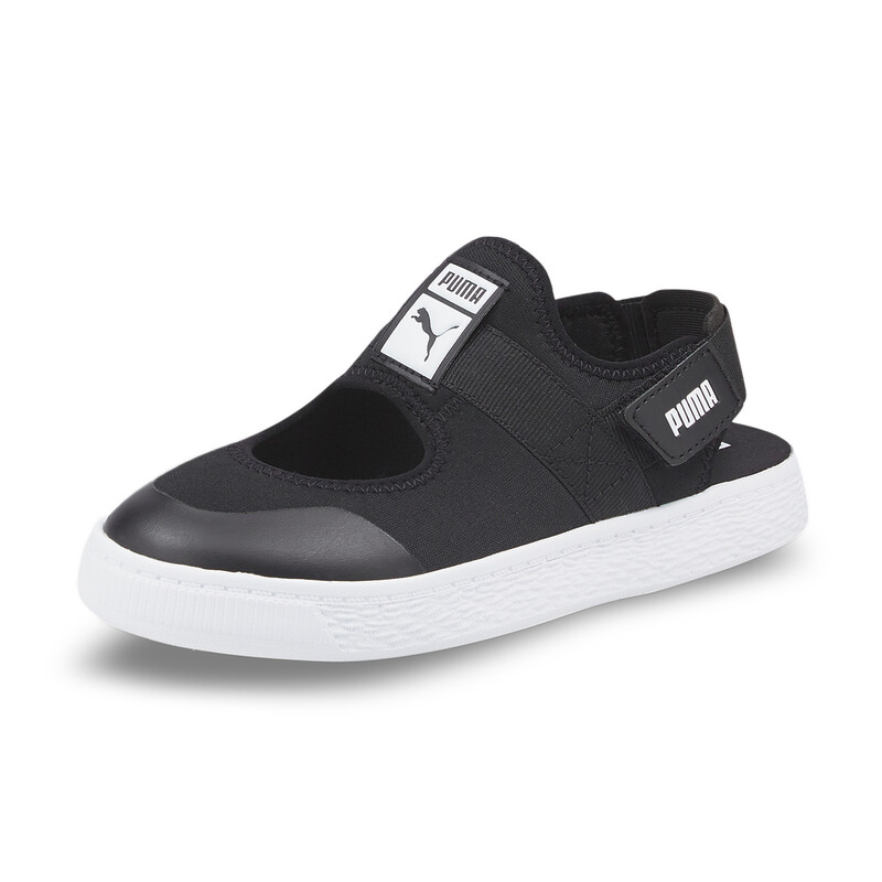 PUMA Light Flex Summer Kids' Sandals, White/black