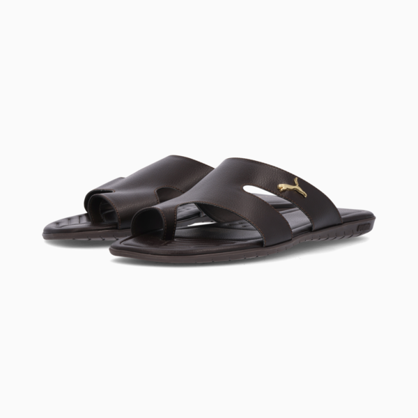 Streetcat Magnet TW Men's Sandals, Chocolate Brown-Chocolate Brown-Puma Team Gold, large-ZAF