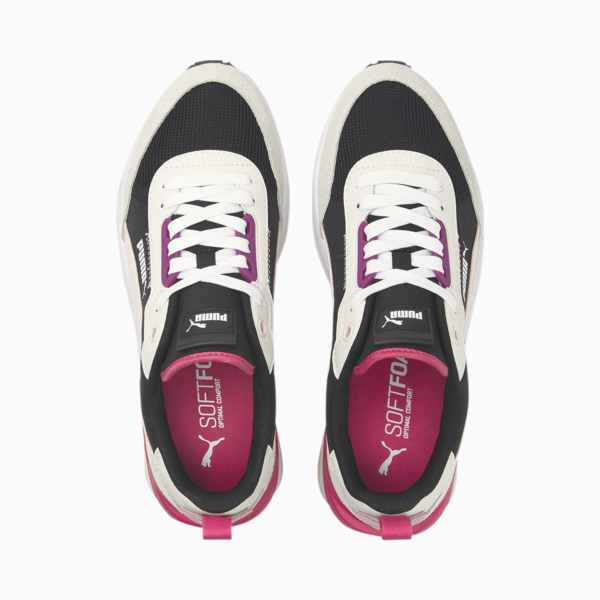 R22 Trainers, Puma Black-Chalk Pink-Puma White, large-ZAF