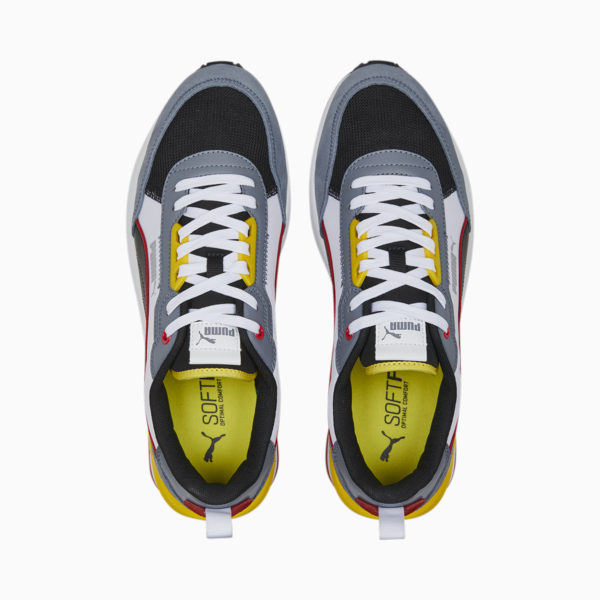 R22 Trainers, Gray Tile-PUMA Black-PUMA White-Pelé Yellow, large-ZAF
