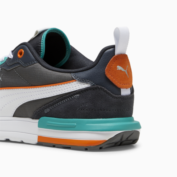 R22 Trainers, PUMA White-Rickie Orange-Cool Dark Gray-Strong Gray, large-ZAF